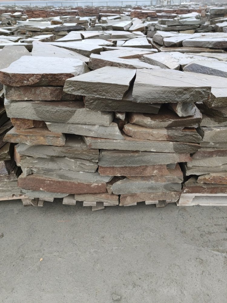 Плитняк песчаник серо-зелёный для мощения 60-65 мм купить в Алтайском край