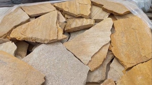 Плитняк златолит жёлтый для цоколя купить в Алтайском край