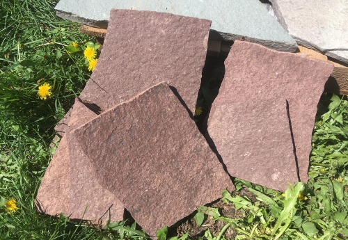 Плитняк лемезит бордовый для цоколя 1,5-2 см купить в Алтайском край