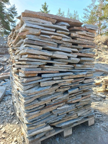 Плитняк златолит серебристый для фасада купить в Алтайском край