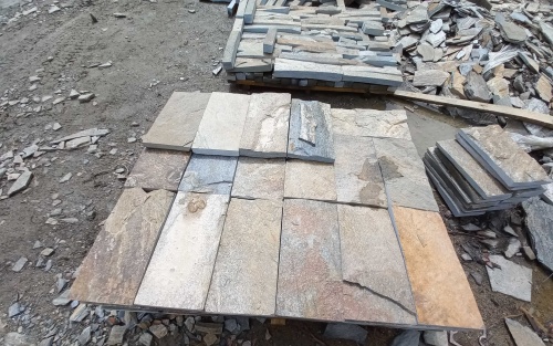 Плитка пилёная златолит Уральский для цоколя, отмостки купить в Алтайском край