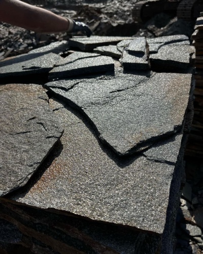 Плитняк златолит серебристый для фасада купить в Алтайском край